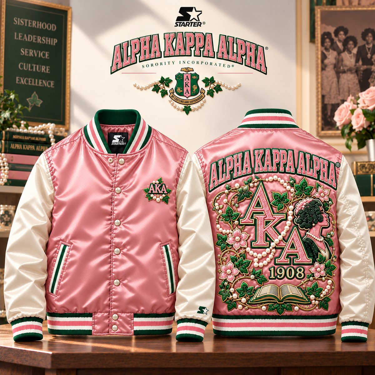 AKA Premium Varsity Bomber Jacket BMD